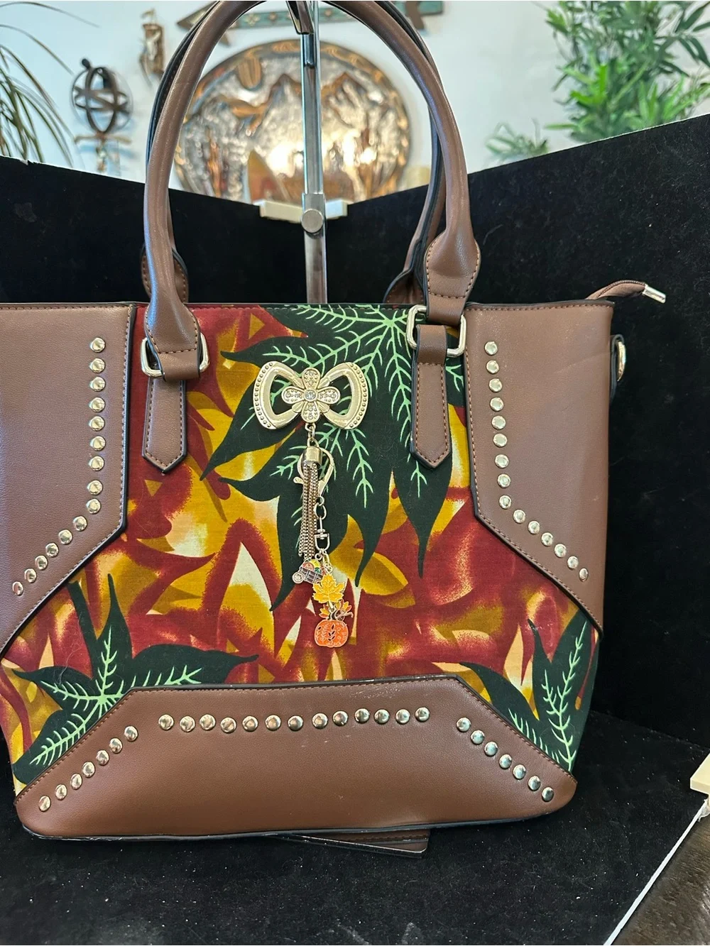 Fall tote #069 Happy Fall y’all Bag🍁🍂🍁🍃